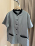 萬(wàn)嘉宜萊保潔服長(cháng)袖酒店客房清潔阿姨制服保潔家政商場(chǎng)物業(yè)保潔工作服短袖 短袖 淺灰色上衣 3XL （115-130斤） 曬單實(shí)拍圖