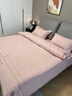 水星家紡四件套純棉100全棉磨毛床單被套輕奢床上用品 迪奧豆沙粉【送精美包裝】 床單款 1.5床單四件套/被套2.0x2.3 曬單實(shí)拍圖