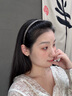 卡瑪倫（KAMALUN）黑色帶齒防滑發(fā)箍女頭箍壓發(fā)卡發(fā)捆頭飾細款發(fā)窟頭窟時(shí)尚氣質(zhì)韓國 寬邊閃鉆發(fā)箍 曬單實(shí)拍圖