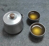 Ti artisan鈦工匠純鈦旅行茶具套裝戶(hù)外露營(yíng)泡茶器雙層鷹嘴快客杯便攜鈦茶具 一壺二杯（磨砂款） 曬單實(shí)拍圖