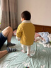 MARC&JANIE【加絨】馬克珍妮童裝兒童春秋裝男女童翻領棉衣兒童外套221110 中黃 110 - 曬單實拍圖