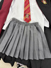 愛(ài)邁尼女童百褶裙2025新款兒童春夏學(xué)院風(fēng)灰色半身裙女孩韓版a字短裙子 4308灰色百褶裙 140 cm 曬單實(shí)拍圖