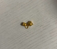 周六福足金鈴蘭花黃金吊墜女花朵七夕禮物定價A0411316不含鏈約1.27g 曬單實拍圖