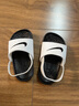 耐克嬰童緩震涼鞋夏季男女童寶寶回彈舒適NIKE KAWA BV1094 100白色/黑/黑/白色 23.5 曬單實(shí)拍圖