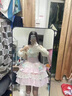 閃動(dòng)少女（SHANDONGSHAONV）洛麗塔lolita春秋甜妹公主裙法式初戀奶甜蓬蓬蛋糕裙收腰lo蘿莉塔 連衣裙 沒(méi)有包包 M 曬單實(shí)拍圖