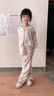G.DUCKKIDS小黃鴨女童睡衣夏季兒童冰絲家居服2025新款可愛女孩寶寶空調(diào)服薄 粉色 110 (建議98-105cm 3-4周歲） 曬單實(shí)拍圖