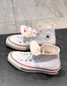匡威（Converse）1970s 經(jīng)典三星標高幫鞋情侶運動(dòng)鞋學(xué)生鞋休閑帆布鞋男女鞋多巴胺 162056C 白高 37 /4.5 曬單實(shí)拍圖