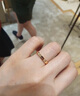 卡地亞（Cartier ）戒指情侶款結(jié)婚戒指寬3毫米男女同款七夕送禮 B4086400 18K玫瑰金色 寬3mm帶鉆 55 曬單實(shí)拍圖