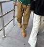 JEEP SPIRIT吉普工裝褲男春秋季男士重磅復古寬松休閑褲男潮牌男褲束腳褲子男 駝黃常規 L 碼(130斤-145斤) 曬單實(shí)拍圖