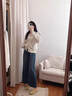 NINE WEST/玖熙輕奢品牌通勤樂(lè)福鞋平底一腳蹬2025年春季新款休閑豆豆鞋女 黑色 35 (225mm) 曬單實(shí)拍圖