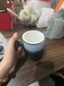 鳳陶凰（FENG TAO  HUANG）陶瓷家用泡茶杯帶蓋過(guò)濾茶水分離辦公杯水杯大容量馬克杯定制禮盒 粗陶山澗辦公杯(黑白漸變) 200mL(含)-400mL(含) 曬單實(shí)拍圖