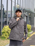 CAT卡特25春夏新品男士可調(diào)節(jié)經(jīng)典美式工裝立體風(fēng)連帽夾克 灰色 L 曬單實(shí)拍圖