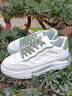 花花公子（PLAYBOY）鞋子男鞋2025秋季老爹鞋男款休閑鞋男士厚底增高運動(dòng)鞋 白綠 42 曬單實(shí)拍圖