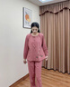 美即萊（MEIJILAI）睡衣女春秋季純棉長袖薄款女士家居服全棉秋天新款寬松可外穿套裝 1518 L（身高160-165體重110-120） 曬單實拍圖