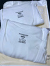 三槍?zhuān)═HREEGUN）【2件】純棉短袖男士T恤新疆棉羅紋商務(wù)V領(lǐng)內搭高彈透氣打底衫 白+白 2XL 曬單實(shí)拍圖