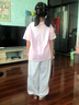 G.duck童裝女童套裝夏季新款兒童運動(dòng)裝中大童短袖套裝小孩防蚊褲12女孩 粉色G 150 尺碼11~12歲【140-150cm】cm 曬單實(shí)拍圖