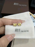 周生生 黃金耳飾 足金蝴蝶結(jié)耳釘一對(duì)黃金耳環(huán)女68719E定價(jià) 曬單實(shí)拍圖