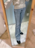 Levi's商場同款冰酷系列25春夏新款女士726高腰喇叭牛仔褲A3410 淺藍色 25 (32) 曬單實拍圖