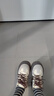 他她（TATA）烏梅子醬厚底德訓鞋女鞋透氣新款休閑增高板鞋女W9B02CM5 米白/啡（單里） 38 曬單實(shí)拍圖