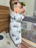 baby friend嬰兒睡袋前4后2竹棉紗布寶寶連體睡衣春秋薄款兒童防踢被 80碼 曬單實(shí)拍圖