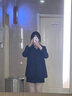 繪詩慧休閑西裝外套女裝秋季高級感2024新款正裝職業(yè)通勤小個子小西服 兩粒扣西裝外套【黑色】 L 【建議100-110斤】 曬單實拍圖