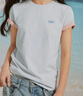 Levi's李維斯25年春夏新款女士LOGO寬松休閑淺色圓領(lǐng)純棉短袖T恤 晚沙粉 004IX-0001 M 曬單實(shí)拍圖