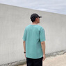 威覺(jué)（WEIJUE）純棉短袖t恤男士寬松青少年學(xué)生五分袖夏季國潮男裝百搭上衣服 水杯石青色 XL碼 曬單實(shí)拍圖