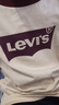 Levi's 李維斯兒童裝男童長(cháng)袖T恤春秋款圓領(lǐng)打底衫百搭撞色插肩袖上衣 焦糖布丁白 160 /76 【建議身高152-158cm】 曬單實(shí)拍圖