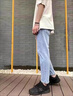 皮爾卡丹（pierre cardin）九分牛仔褲男夏季薄款小腳修身顯瘦韓版男褲潮流百搭休閑9分褲子 淺藍色HP303 31 曬單實拍圖