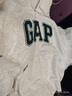 GAP女裝秋冬碳素軟磨抓絨logo連帽衛(wèi)衣落肩袖休閑外套634420 曬單實(shí)拍圖
