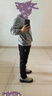 樂(lè )卡克（Le coq sportif）法國公雞男款三色系列經(jīng)典針織運動(dòng)長(cháng)褲 黑色/B01 M 曬單實(shí)拍圖