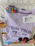迪士尼兒童套裝女童夏季短袖短褲兩件套中大童夏裝 T91197紫色 160cm  曬單實拍圖
