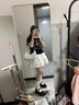凡小如白色半身裙女夏季新款蛋糕裙高腰甜美a字蓬蓬裙小個子顯瘦短裙 白色 L 【建議110-125斤】 曬單實拍圖