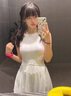 羽雅曼泳衣女士泡溫泉2025新款高級感遮肉顯瘦性感保守連體裙式沙灘泳裝 白色連體泳衣 均碼 【80-120斤】 曬單實(shí)拍圖