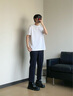 GXG男裝 【涼感】四面彈小腳西褲通勤男長褲休閑褲 2025夏季新品 黑色 S 曬單實(shí)拍圖