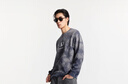 杰克·瓊斯（JACK&JONES）秋季新款美式復(fù)古風(fēng)扎染潮流肌理華夫格棉彈衛(wèi)衣男寬松套頭衫男裝 知更鳥灰E40 常規(guī) 知更鳥灰E40 XL 185 曬單實(shí)拍圖