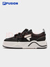 FILA FUSION斐樂(lè )女鞋潮牌50-50 DX II CVS帆布鞋2025季新款生活滑板鞋女鞋 黑/奶白-BG 36.5 曬單實(shí)拍圖