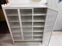 漢寓鋼制鞋柜家用門(mén)口大容量鐵藝收納柜落地入戶(hù)玄關(guān)防塵鞋架子金屬柜 白三門(mén)6層 長(cháng)88* 寬35* 高88cm 曬單實(shí)拍圖