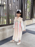 安妮優(yōu)兒（Anneyol）漢服女童春季2025新款兒童古裝公主裙女孩古風(fēng)超仙國風(fēng)唐裝連衣裙 粉色 140 曬單實(shí)拍圖