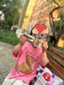 M.Latin童裝兒童T恤夏裝新款男女童大童潮酷印花冰氧酷涼感T恤 玫粉紅 120cm 曬單實(shí)拍圖