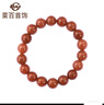 菜百首飾 時尚瑪瑙手串男女款  定價 JS 七夕禮物 紅瑪瑙手串16mm 曬單實拍圖