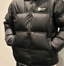 熊貓泡泡羽絨服男女款秋冬保暖防潑水抗寒加厚鴨絨面包服A33CR07144X 幻影黑，男女同款，女拍小一碼 L 曬單實(shí)拍圖