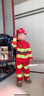 兒童消防員表演服演出服親子職業(yè)體驗服裝角色扮演衣服幼兒園套裝 長(cháng)袖+長(cháng)褲+帽子+腰帶 100 曬單實(shí)拍圖