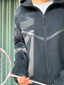 耐克（NIKE）【勁浪體育】男子休閑潮流全長(cháng)拉鏈開(kāi)襟連帽衫HV0950-010 圖色 XL 曬單實(shí)拍圖