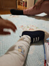 M1&M2童鞋女童帆布鞋男童室內(nèi)鞋幼兒園室外小白鞋兒童鞋子女學(xué)步鞋398 深藍(lán) 25 適合腳長(zhǎng)15cm 曬單實(shí)拍圖