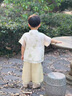 G.DUCKKIDS小黃鴨童裝兒童漢服男童夏裝套裝國風(fēng)唐裝女童短袖褲子薄款表演服 女童 90 尺碼建議1~2歲cm 曬單實(shí)拍圖