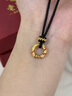 中國黃金（CHINA GOLD）乾坤圈平安扣黃金項(xiàng)鏈女足金吊墜七夕情人節(jié)禮物送女友老婆生日 [扭轉(zhuǎn)乾坤]足金平安扣吊墜+贈配繩 曬單實(shí)拍圖
