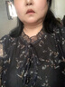 恒源祥冰絲連衣裙胖媽m媽夏裝大尺碼短袖新款寬松遮肚子顯瘦款洋氣大擺 黑色 2XL 建議130-145斤 曬單實(shí)拍圖