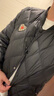 茵曼【90鴨絨輕薄羽絨服】2024冬季時(shí)尚菱格棒球服立領(lǐng)短外套女 黑色 M 曬單實(shí)拍圖
