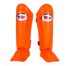 TWINS SPIRIT泰國護腿 twins special拳擊護具護脛 散打 搏擊格斗泰拳訓練成人 橙色 M 曬單實(shí)拍圖